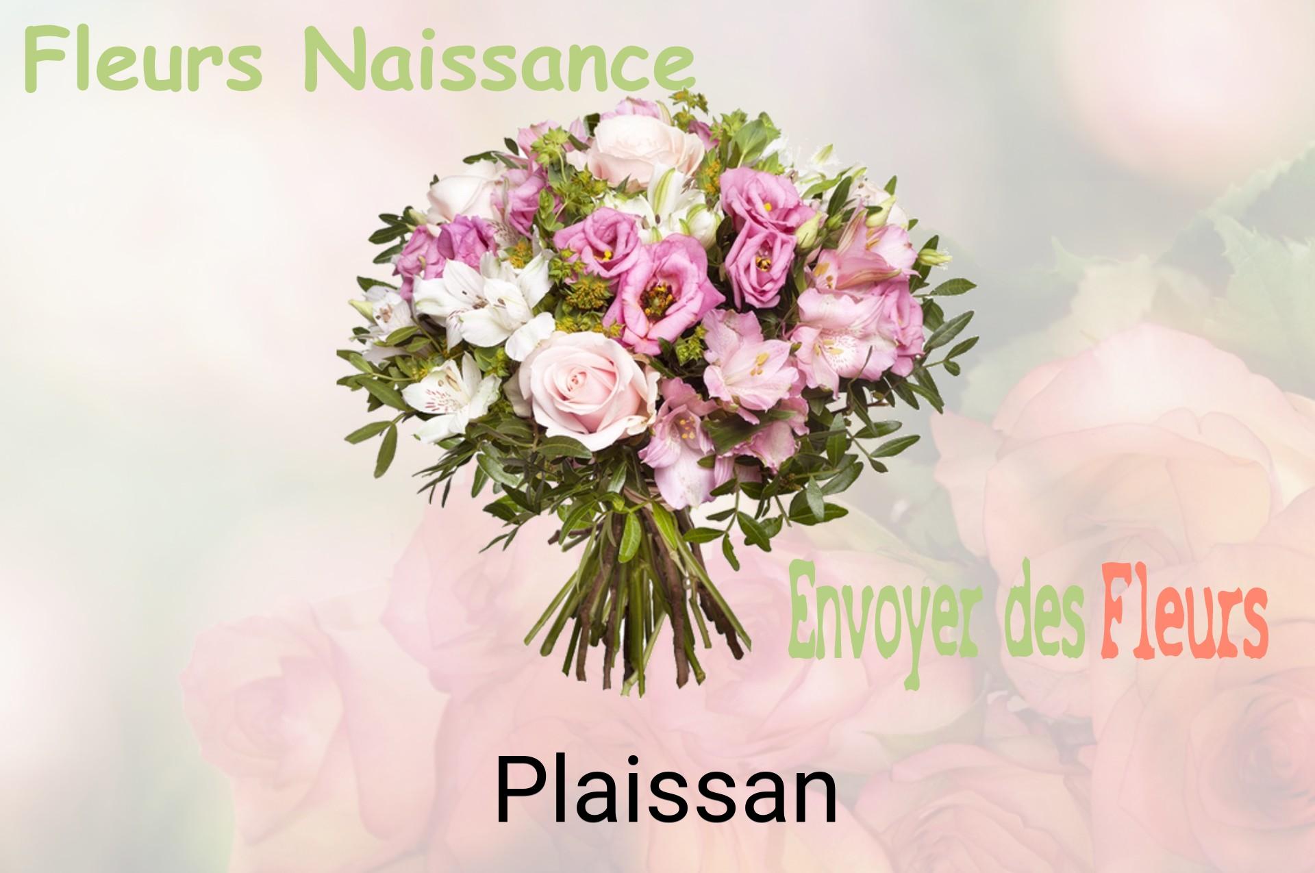 Bouquet de fleurs de naissance livré à Plaissan